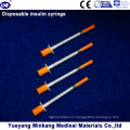 Jeringas de insulina desechables de 1cc Jeringas de insulina de 0.5cc Jeringas de insulina 0.3cc (ENK-YDS-042)
